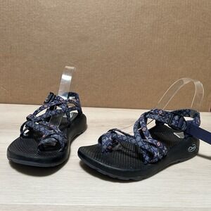 Chaco Womens Size 7 Blue Hiking Sandals Adjustable Strap Walking Confort Travel